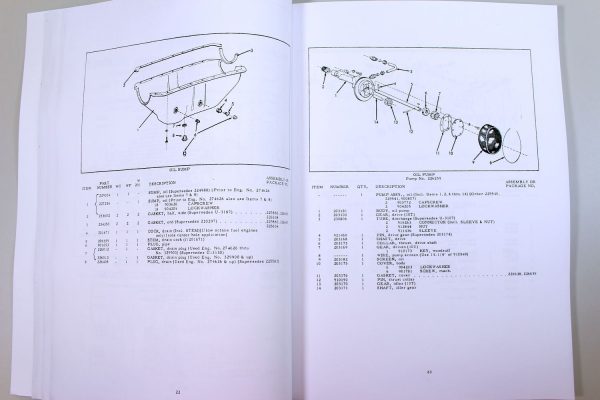 Set Allis Chalmers Wc Wf Tractor Service Repair Manual Parts Catalog Technical - Image 7