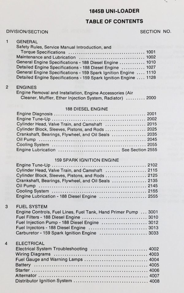 Case 1845B Uniloader Skidsteer Service Repair Shop Manual Parts Book Catalog Set - Image 2