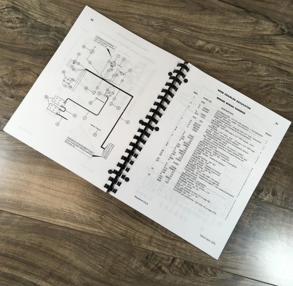 Case 980 Series B Excavator Parts Catalog Operators Manual Owners Set 6203751-Up - Image 2