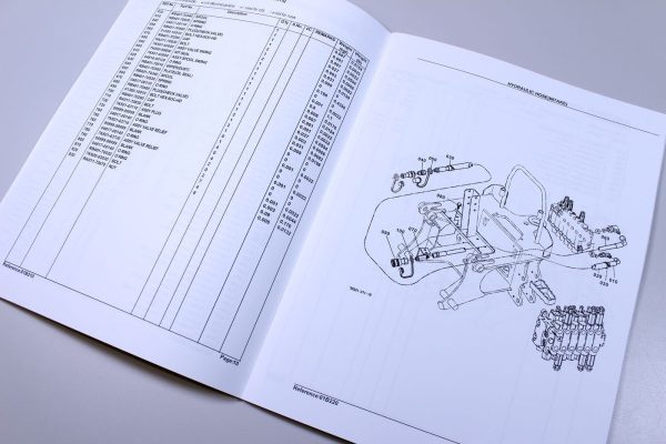 Kubota Bh75 Backhoe Parts Assembly Manual Catalog Exploded Views Numbers - Image 3