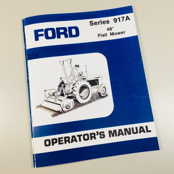 Ford Series 917A 48" Flail Mower Operators Owners Manual
