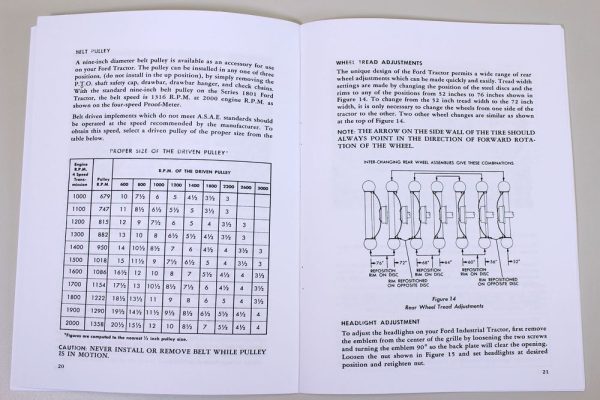 Ford 1801 1821 1841 Gas Industrial Tractor Owners Operators Manual - Image 5