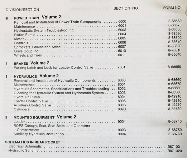 Case 1835C Uni-Loader Skid Steer Service Repair Manual Shop Book In Binder - Image 3