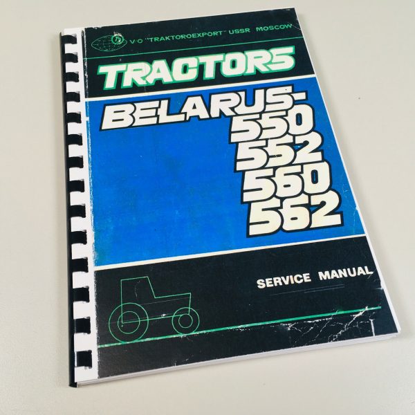 Belarus 550 552 560 562 Operators Owners Manual Maintenance Adjustments