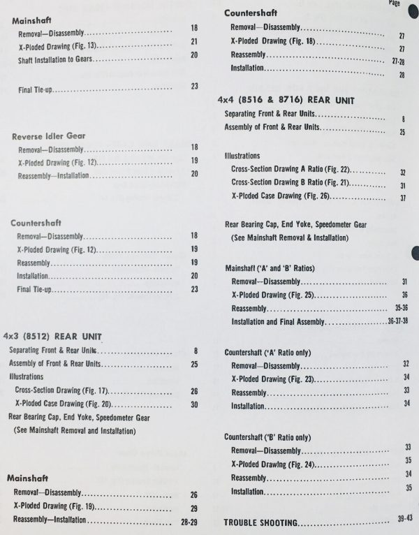 Dana Corp 8500 12 16 Speed Spicer Transmission Service Manual - Image 3