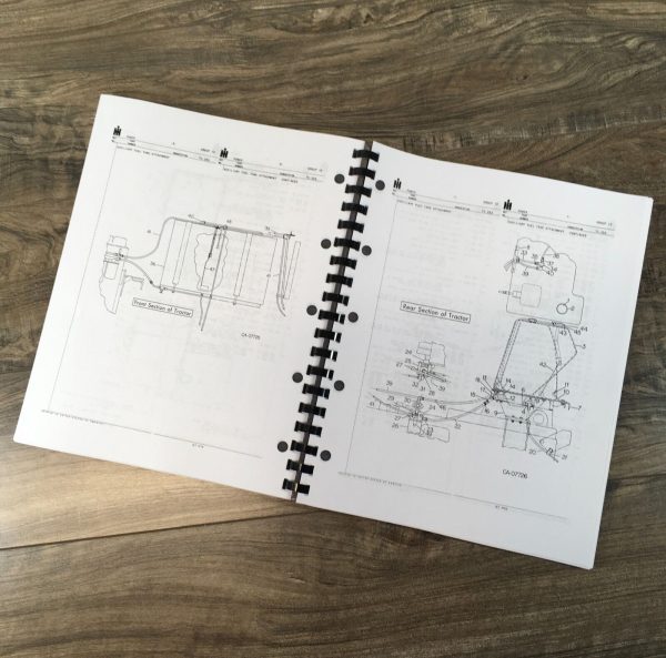 International Harvester 6588 6788 Tractor Parts Operators Manual Set DT-466B - Image 8