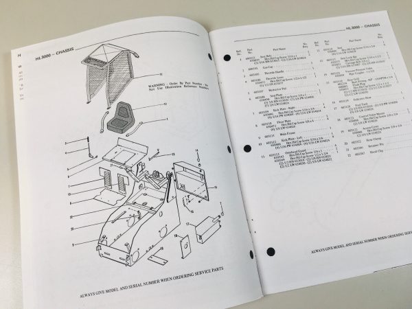 Gehl Hl 3000 Skid Steer Loader Parts Manual Catalog Exploded Views Assembly - Image 3