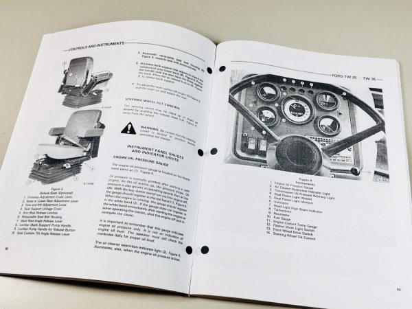 Ford Tw25 Tw35 Tractor Operators Owners Manual - Image 3