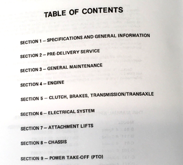 Wheel Horse B-81 B-111 C-81 Garden Tractor Lawn Mower Service Manual Shop Book - Image 2