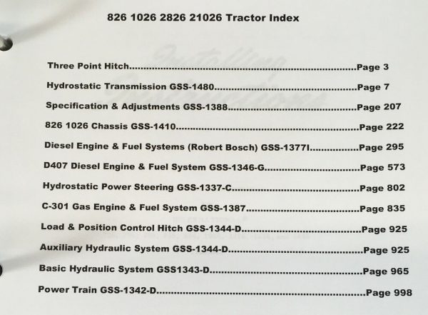 International 826 Diesel Tractor Service Parts Operators Manual Set Repair Shop - Image 2