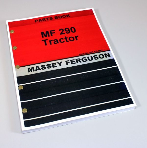 Massey Ferguson Mf 290 Tractor Parts Assembly Manual Catalog Exploded Views