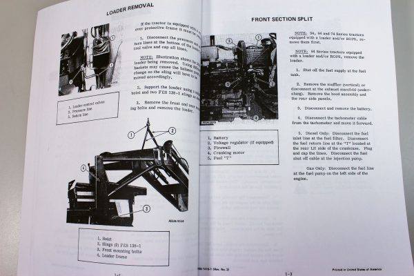 Service Shop Repair Manual 454 464 484 International Farmall Tractor Workshop - Image 5