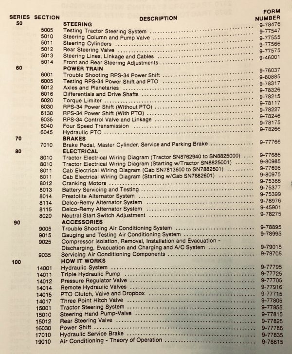 Case 2470 2670 Tractor Service Manual Repair Shop Technical Book Workshop - Image 4