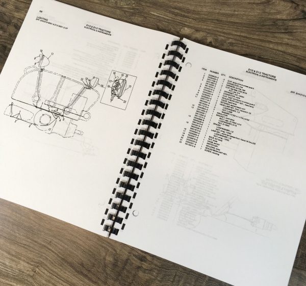 Allis Chalmers D-10 D-12 Tractor Service Manual Parts Catalog Set Shop Book - Image 12