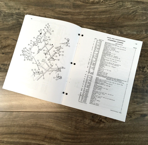 Case 650 Self Propelled Windrower Parts Manual Catalog Book SN 8298701-After - Image 5