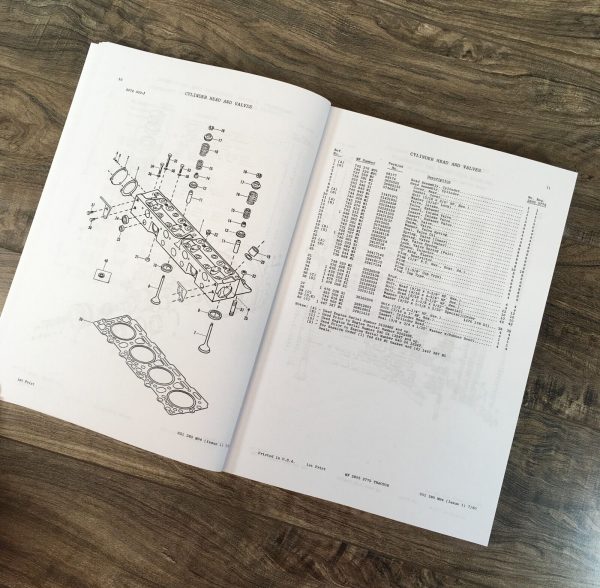 Massey Ferguson 2775 2805 Tractor Parts Manual Catalog Book Assembly Schematics - Image 3