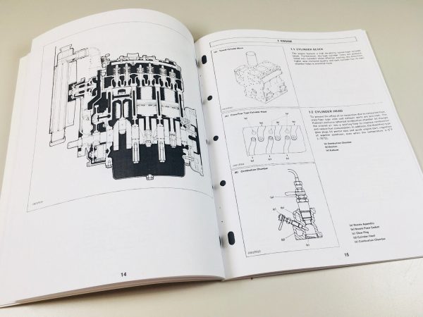 Thomas T133 Skid Steer V1902 Engine Service Manual Repair Shop Book - Image 4