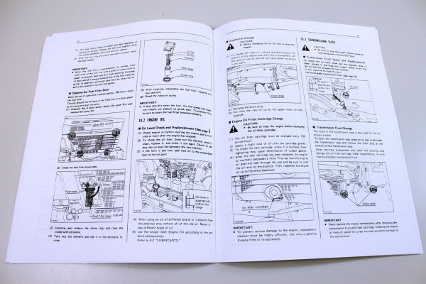 Kubota B6200Hst B7200Hst Tractor Operators Owners Manual Maintenance - Image 4