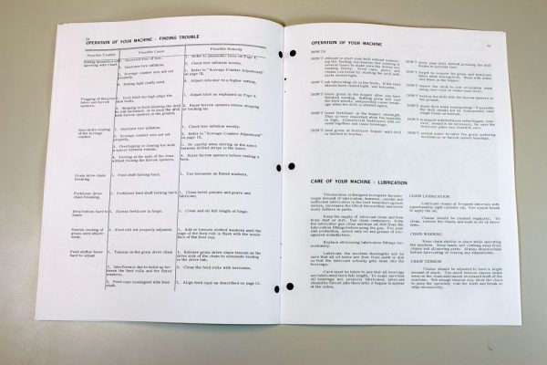 International 510 Grain Drill Planter Owners Operators Manual Settings Chart - Image 6