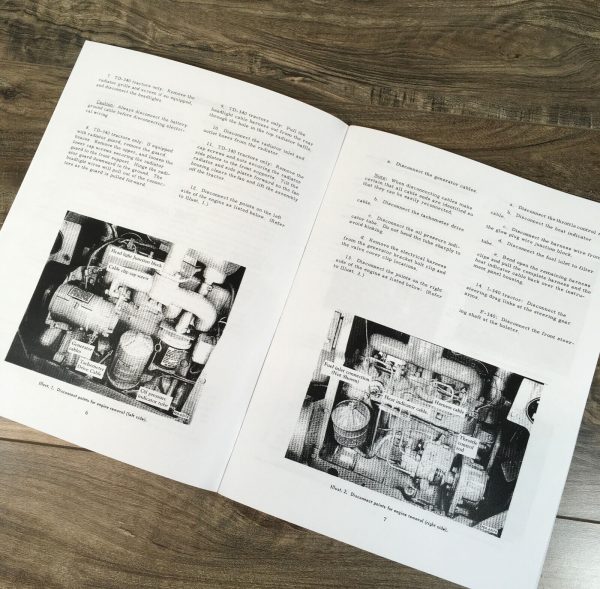International D166 Diesel Engine For 340 Tractor Service Manual Repair Shop Set - Image 7