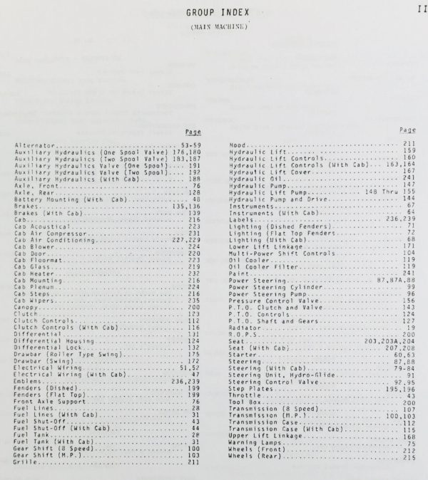 Massey Ferguson 285 Tractor Parts Catalog Manual Book Assembly Numbers - Image 3