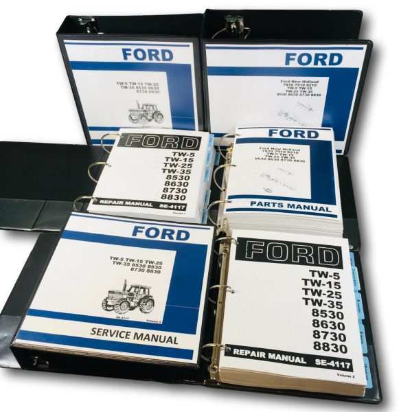 Ford 8530 8630 8730 8830 Tractor Service Parts Manual Shop Set Workshop Repair