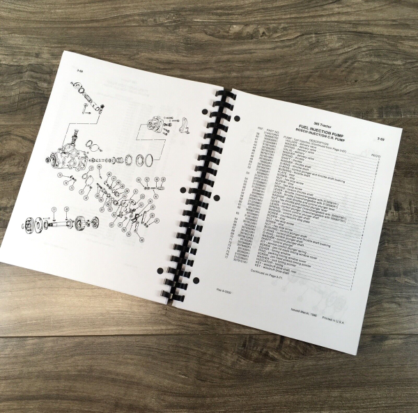 Case IH 385 Tractor Parts Manual Catalog Book Assembly Schematic SN 1807-After - Image 5