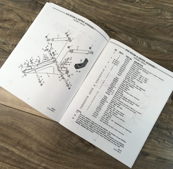 Bradco 609 & 611 Power Backhoes Parts Manual Catalog Book Assembly Schematics - Image 3