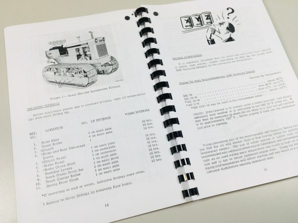 Case 310E Crawler Tractor Operators Owners Manual Maintenance Adjustments - Image 3