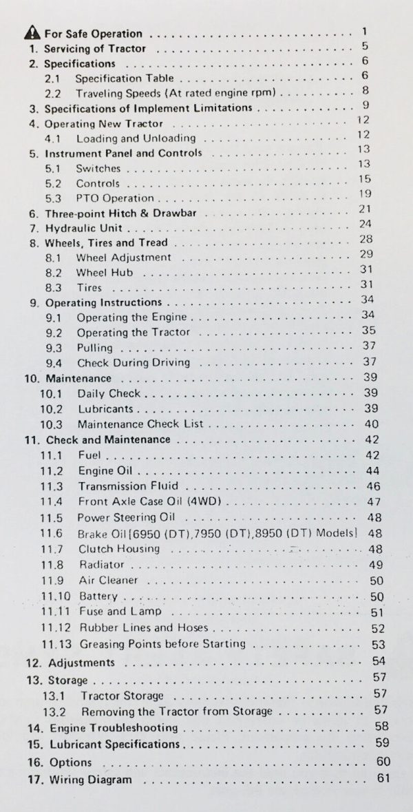 Kubota M4950 M5950 M6950 M7950 M8950 Operators Owners Manual Tractors Diesel - Image 2