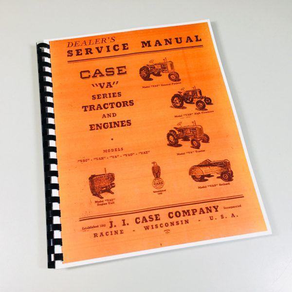 Case Va Series Tractors Engines Vac Vah Vai Vao Vas Vae Service Repair Manual