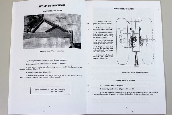 J I Case Self Propelled Windrower Model 840 Operators Owners Instruction Manual - Image 3