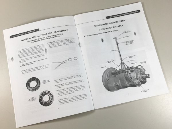 Eaton Rt-12513 Rto-12513 Transmission Service Manual Repair Shop Technical Book - Image 4