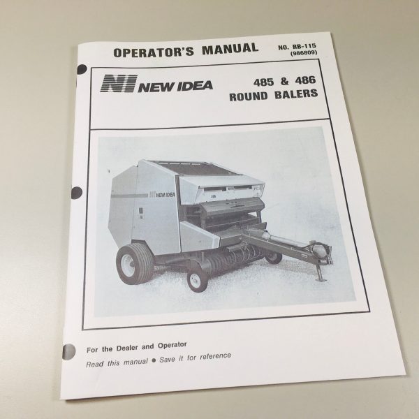 New Idea 485 486 Round Baler Owners Operators Manual