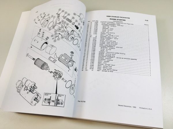 Case 1080B Crawler Excavator Parts Catalog Operators Manual Set Owners Assembly - Image 10