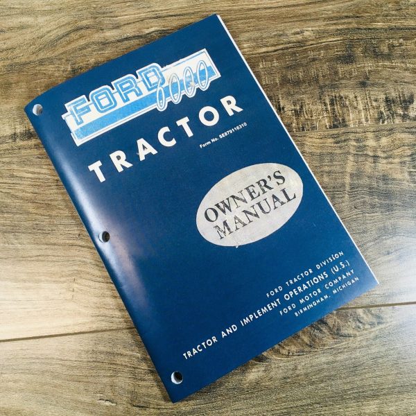 Ford 6000 Tractor Service Parts Operators Manual Owners Repair Shop Set Workshop - Image 8