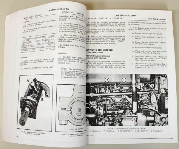 Massey Ferguson 150 Tractor Service Parts Manual Repair Shop Catalog Book Set - Image 5