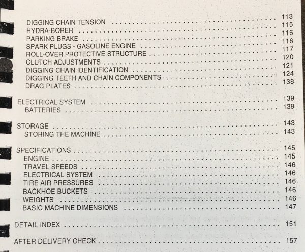 Case 360 Trencher Manual Parts Catalog Operators Owners Set Book Backhoe Attach - Image 8