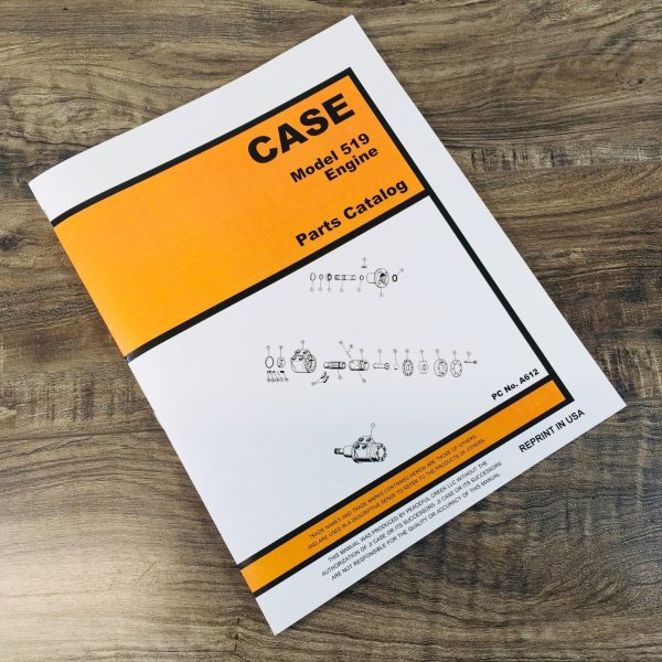 Case 519 Engine Parts Manual Catalog Book Assembly Schematic Exploded Views