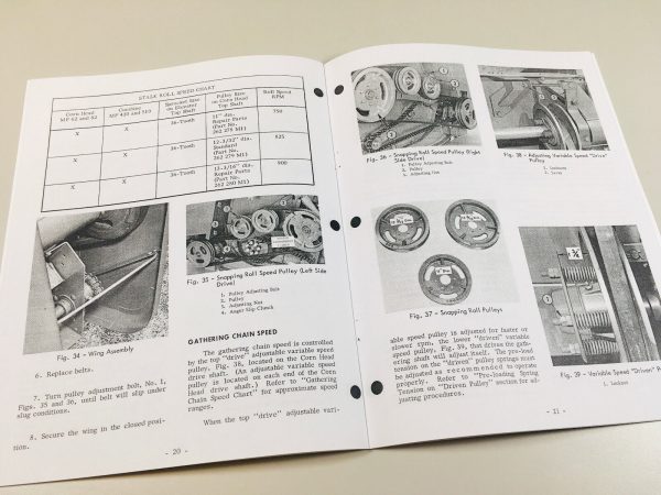 Massey Ferguson Mf 62 82 20" Rows Corn Head Owners Operators Manual Maintenance - Image 6