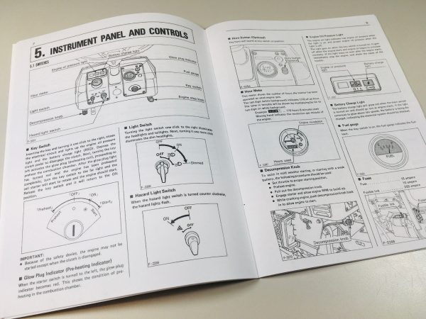 Kubota B8200Hst-D 4Wd Tractor Operators Owners Manual Maintenance - Image 4