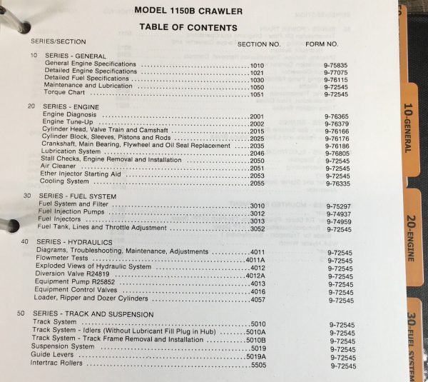 Case 1150B Crawler Service Manual Parts Catalog Operators Owners Repair Shop Set - Image 3