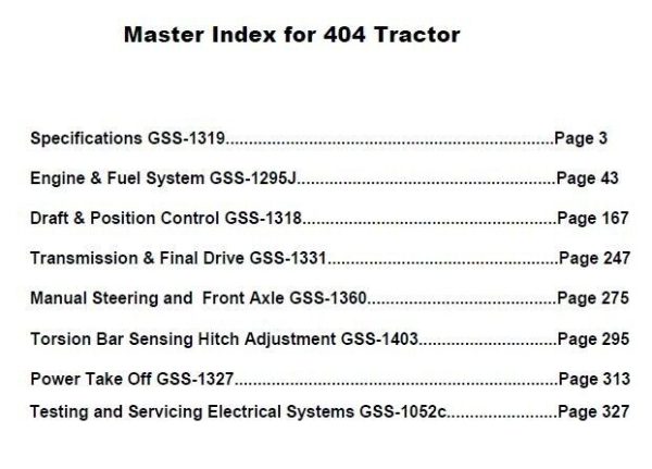 Farmall International 404 Tractor Service Parts Operators Manual Set Repair Shop - Image 2