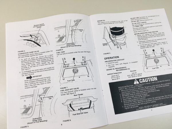 Cub Cadet 293 393 Hydrostatic Lawn Tractors Owner Operators Manual International - Image 3