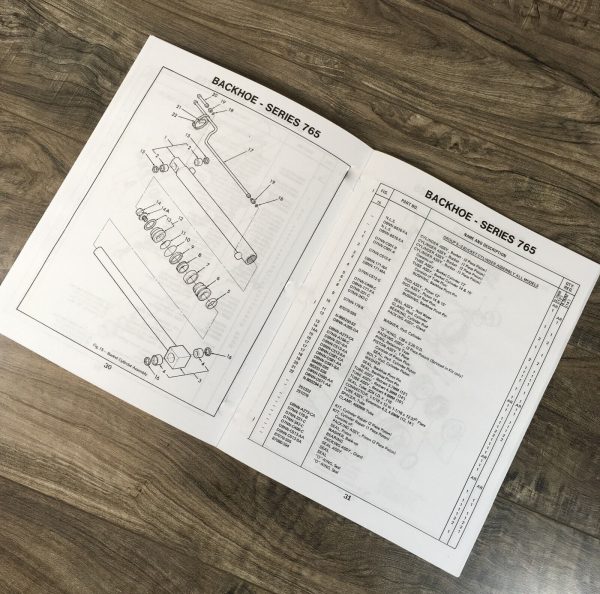 Ford 765 Backhoe Parts Manual Catalog Book Assembly Schematics Exploded Views - Image 5