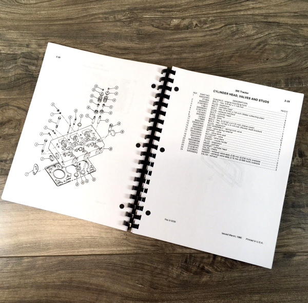 Case IH 385 Tractor Parts Manual Catalog Book Assembly Schematic SN 1807-After - Image 3