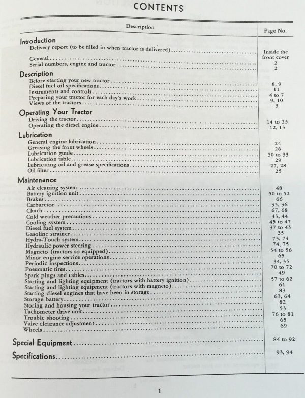 Farmall International 600 Diesel Tractor Operators Manual Owners Maintenance IH - Image 2