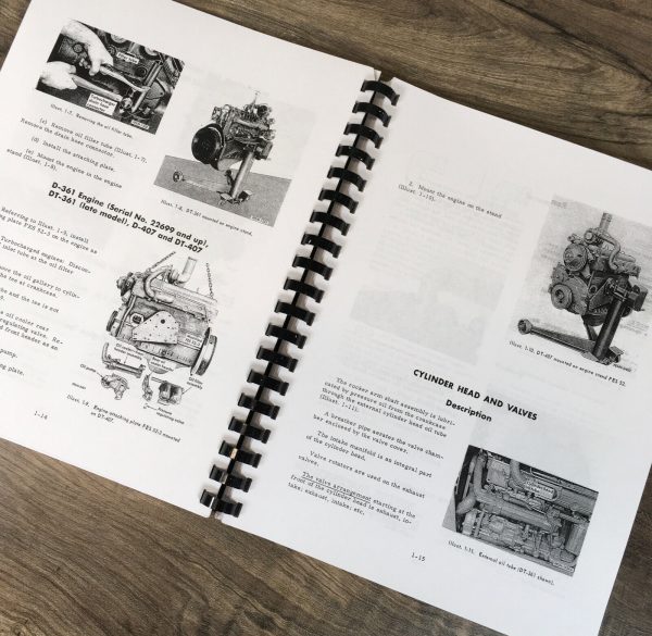 International D-407 Diesel Engine Only For 856 Tractor Service Parts Manual Set - Image 6
