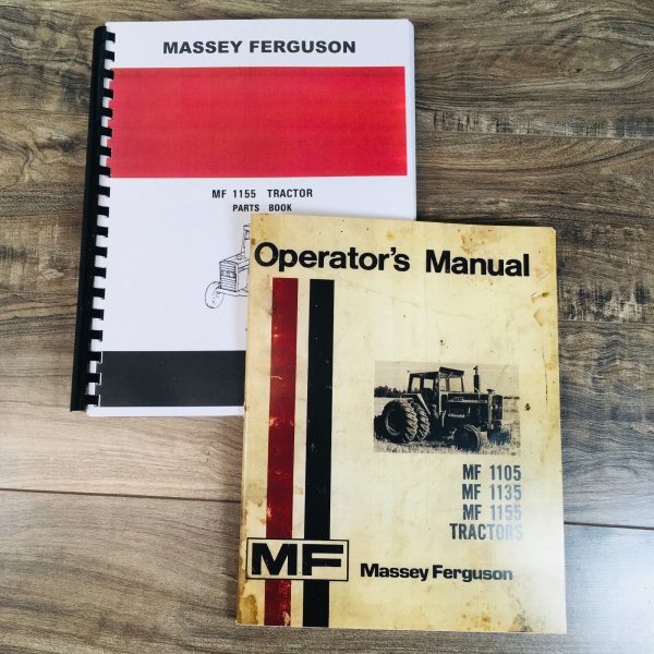 Massey Ferguson 1155 Tractor Parts Operators Manual Set Owner Catalog Book