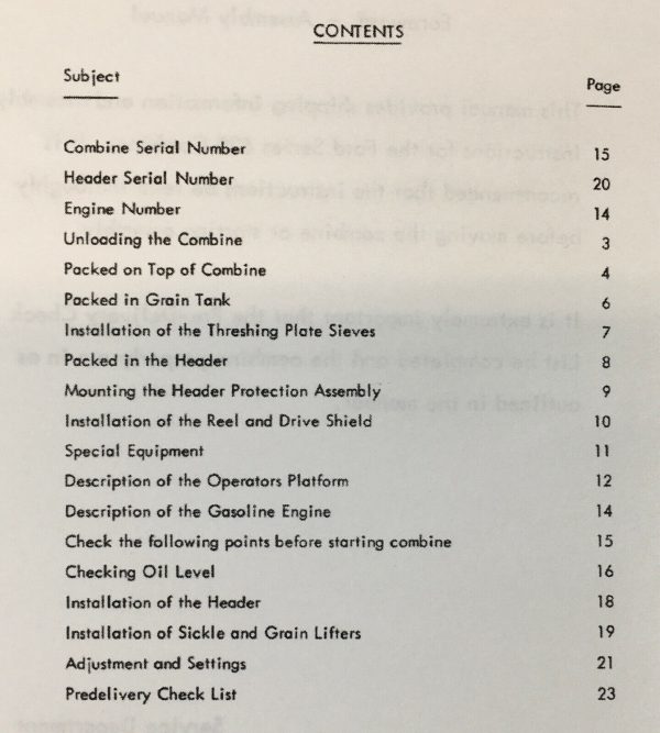 Ford 620 Self-Propelled Combine Operators Manual Set Owners Book Maintenance - Image 2